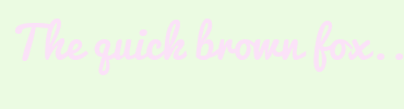 Image with Font Color FBE2F8 and Background Color EBFBE2
